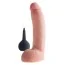 Фалоімітатор з еякуляцією King Cock 9 Squirting Cock with Balls, тілесний - Фото №4