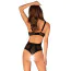 Боді Obsessive Chic Amoria Crotchless, чорне - Фото №2