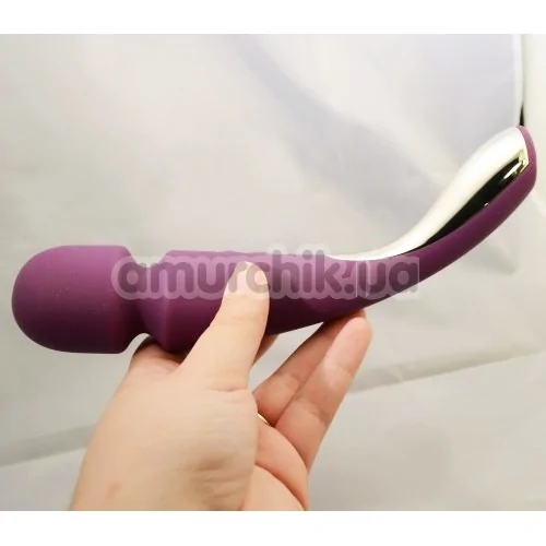 Универсальный массажер Lelo Smart Wand Medium Plum (Лело Смарт Ванд), средний фиолетовый