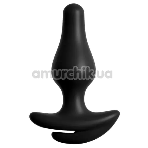 Трусики з анальною пробкою HookUp Panties Crotchless Love Garter, чорні