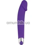 Вибратор для точки G Rechargeable IJOY Silicone Dildo 430202, фиолетовый - Фото №1