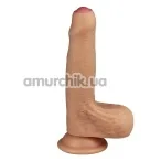 Фаллоимитатор Dual-Layered Silicone Nature Cock LV4006, телесный - Фото №1
