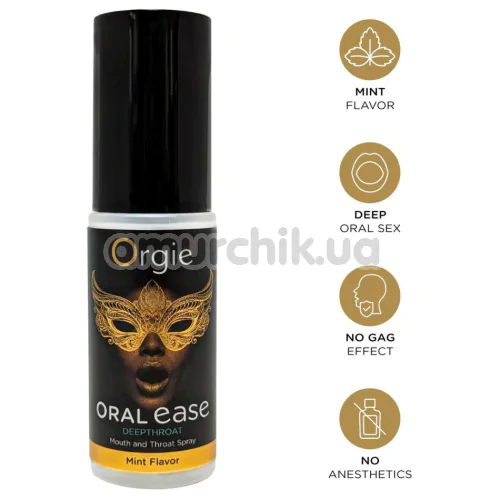 Спрей для мінету Orgie Oral Ease Deepthroat - м'ята, 15 мл