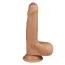 Фаллоимитатор Dual-Layered Silicone Nature Cock LV4006, телесный - Фото №1