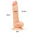 Фалоімітатор LoveToy The Ultra Soft Dude, тілесний - Фото №5