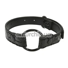 Кляп со сменными кольцами Sinful O-Ring Mouth Gag, черный - Фото №1