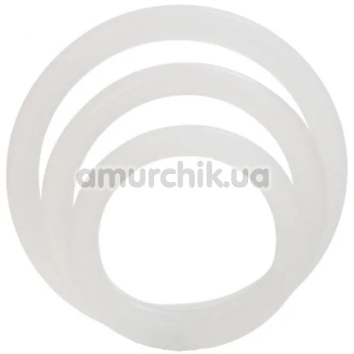 Набір ерекційних кілець Silicone Support Rings, прозорий