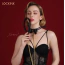 Ошейник с поводком Lockink Sevanda Love Heart Butterfly Leather Collar, черный - Фото №12