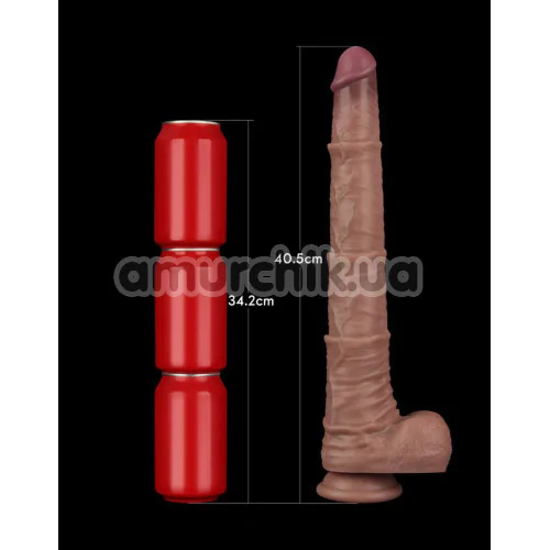 Фаллоимитатор Dual-Layered Silicone Nature Cock LV411302, светло-коричневый