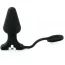 Анальна пробка з ерекційним кільцем і вібрацією Loveshop Black Silicone 810329, чорна - Фото №2