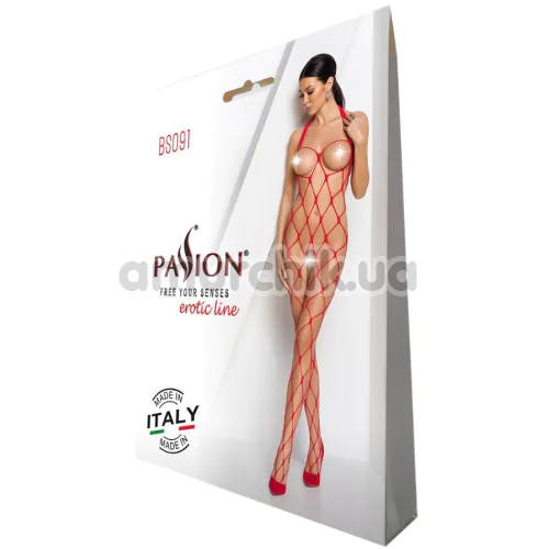 Комбінезон Passion Free Your Senses BS091, червоний