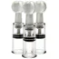 Вакуумные стимуляторы для сосков и клитора Size Matters Max Twist Clit & Nipple Tripple Sucker Set, белые - Фото №1