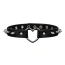 Ошейник DS Fetish Spike Collar With Heart, черный - Фото №1