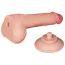 Фаллоимитатор Sliding-Skin Dual Layer Dong 7.5 с маленькой мошонкой, телесный - Фото №4