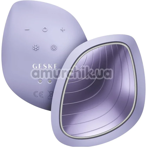 Ультразвуковой массажер-маска для лица Geske Sonic Warm & Cool Mask 9 in 1, фиолетовый