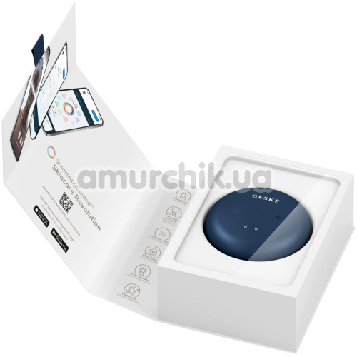 Ультразвуковий масажер для обличчя та тіла Geske Sonic Cool & Warm Face and Body Massager 9 in 1, синій