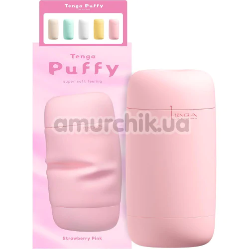 Мастурбатор Tenga Puffy Strawberry Pink, рожевий