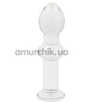 Анальна пробка Love Toy Glass Romance Dildo GS14, прозора - Фото №1