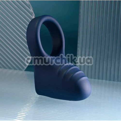 Віброкільце для члена Playboy Pleasure Point, синє