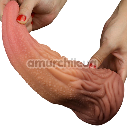 Фаллоимитатор Dual-Layered Silicone Nature Cock LV411018, коричневый