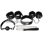 Бондажный набор Wild Play BDSM Set 5 Pcs С11, черный - Фото №1