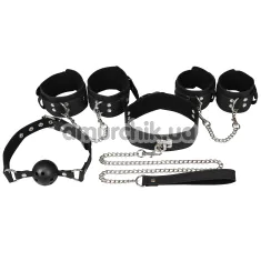 Бондажный набор Wild Play BDSM Set 5 Pcs С11, черный - Фото №1