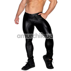 Легінси чоловічі Star Night Faux Leather Leggings, чорні - Фото №1