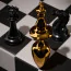 Анальная пробка Upko The Chess Collection King Butt Plug, золотая - Фото №6