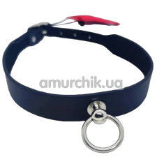 Нашийник DS Fetish Collar With Ring 82, чорний - Фото №1