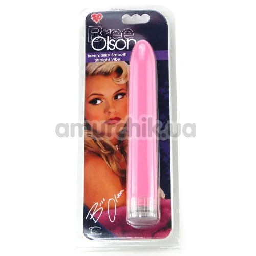 Вибратор Bree Olson Bree's Silky Smooth Straight Vibe, розовый