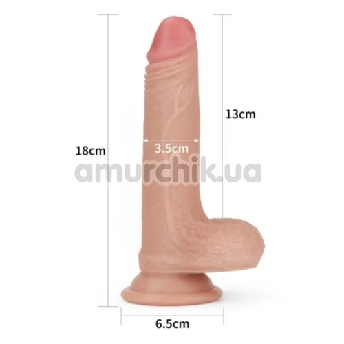 Фалоімітатор Dual-Layered Silicone Nature Cock LV4001, тілесний