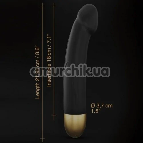Вибратор для точки G Dorcel Real Vibration 2.0 М, черный
