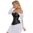 Корсет Star Night Sexy Leather Zipper Corset, черный - Фото №6