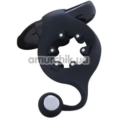 Віброкільце Mojo Magneto Vibrating Cock Ring, чорне - Фото №1