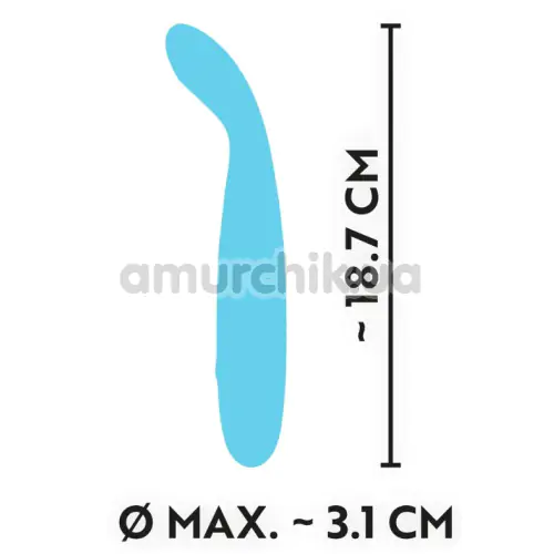 Вібратор для точки G Mini Vibrator Cuties 551120, блакитний