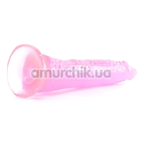 Фаллоимитатор Basix Rubber Works Slim 7, розовый