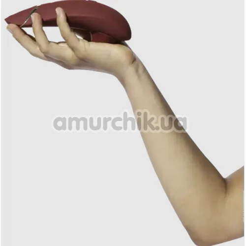 Симулятор орального секса для женщин Womanizer Premium 2, бордовый