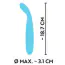Вібратор для точки G Mini Vibrator Cuties 551120, блакитний - Фото №7