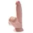 Фаллоимитатор King Cock Plus 7 Triple Density Cock With Swinging Balls, телесный - Фото №2