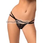 Трусики-стринги Obsessive 838-THO-1, черные - Фото №1