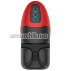 Мастурбатор с вибрацией Crushious Pancho, черно-красный - Фото №1