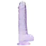 Фаллоимитатор Realrock Crystal Clear Dildo Realistic 8, фиолетовый - Фото №1