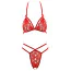 Комплект Cottelli Lingerie Lace Set красный: бюстгальтер + трусики-стринги - Фото №6