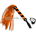 Флоггер DS Fetish Leather Flogger S, оранжево-черный - Фото №1