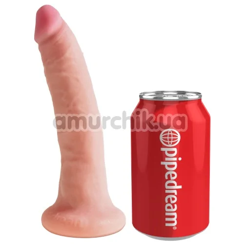 Фалоімітатор King Cock Plus 7 Dual Density Cock, тілесний