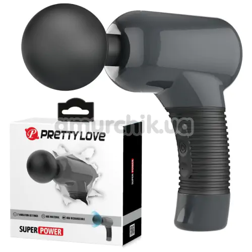 Универсальный вибромассажер Pretty Love Super Rower Magic Gun, черный