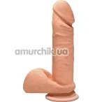 Фалоімітатор The D Perfect D 7 Inch With Balls Ultraskyn, тілесний - Фото №1
