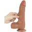 Фаллоимитатор Sliding-Skin Dual Layer Dong 8.5, светло-коричневый - Фото №6