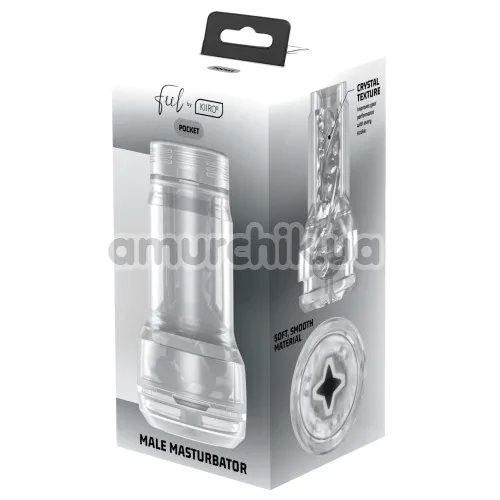 Мастурбатор Kiiroo Feel Pocket Male Masturbator PBC (Crystal Texture), прозрачный