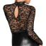 Платье Noir Handmade Dress Lace Top, черное - Фото №4